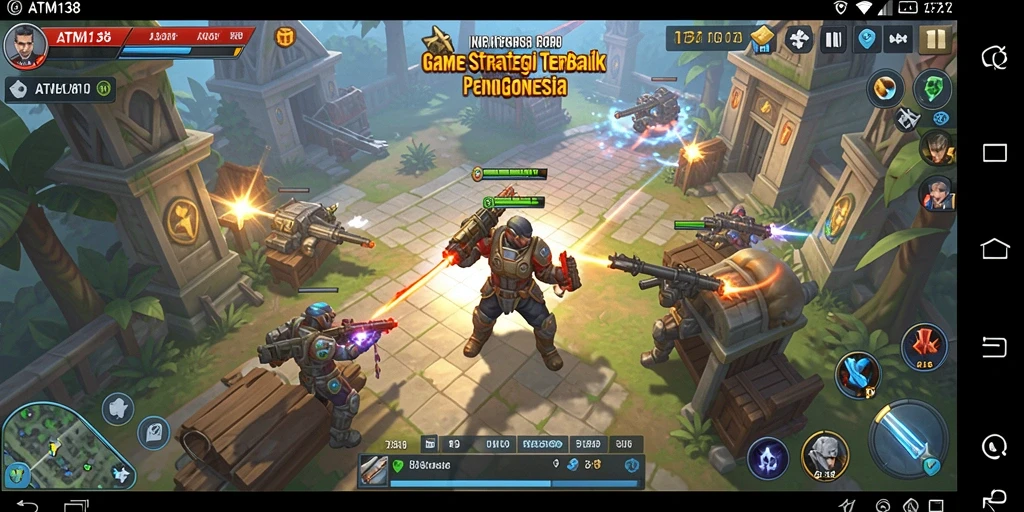 Tampilan atraktif dari gameplay ATM138 dengan aksi SLG yang seru.