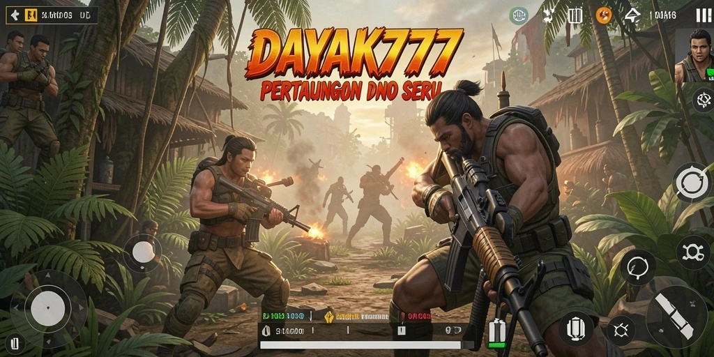 Tampilan gameplay intens dari DAYAK777 yang memukau.
