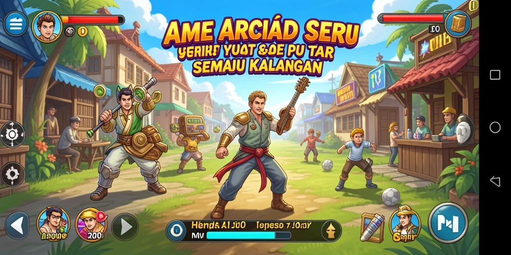 Tampilan gameplay menarik dari HARAPJP saat melawan rintangan.