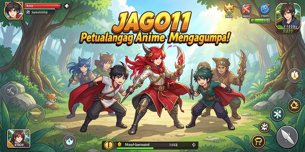 Tampilan menakjubkan dari gameplay JAGO11 dengan karakter anime favorit.