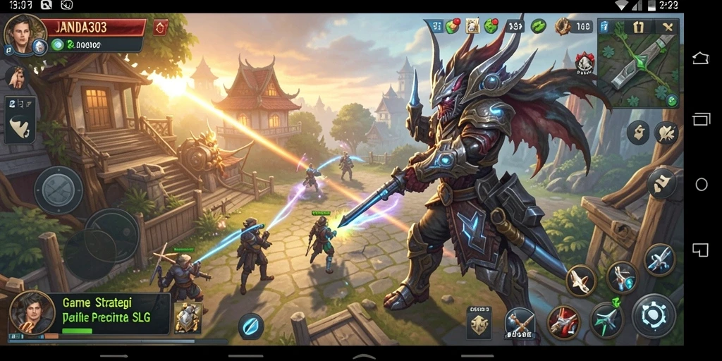 Tampilan gameplay menarik dalam JANDA303 dengan elemen SLG.