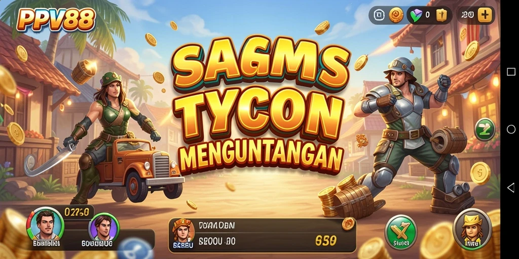 Screenshot gameplay PPV88 yang menampilkan aspek Tycoon.