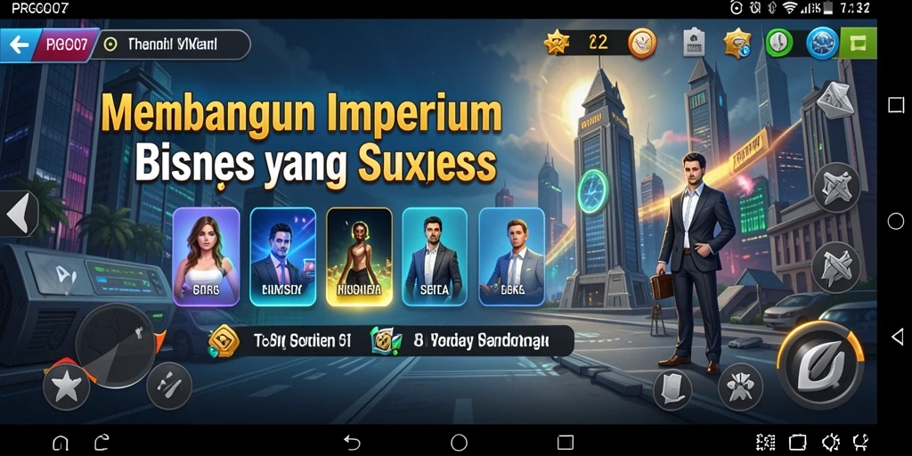 Tangkapan layar utama PRG007 menampilkan gameplay Tycoon yang menarik.