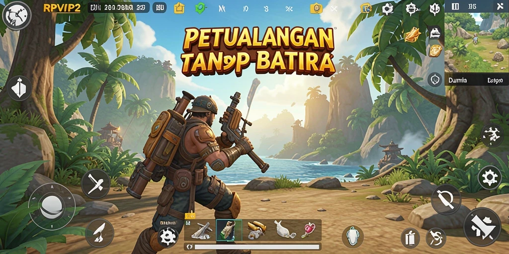 Tampilan gameplay Open World RPVIP2 yang menakjubkan dan luas.