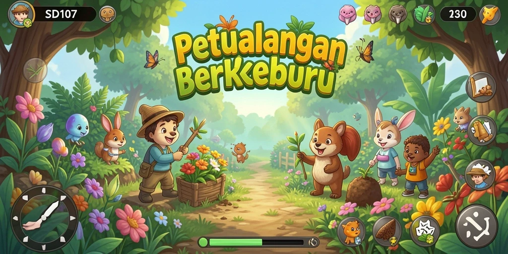 Tampilan gameplay yang memukau di dunia pertanian.