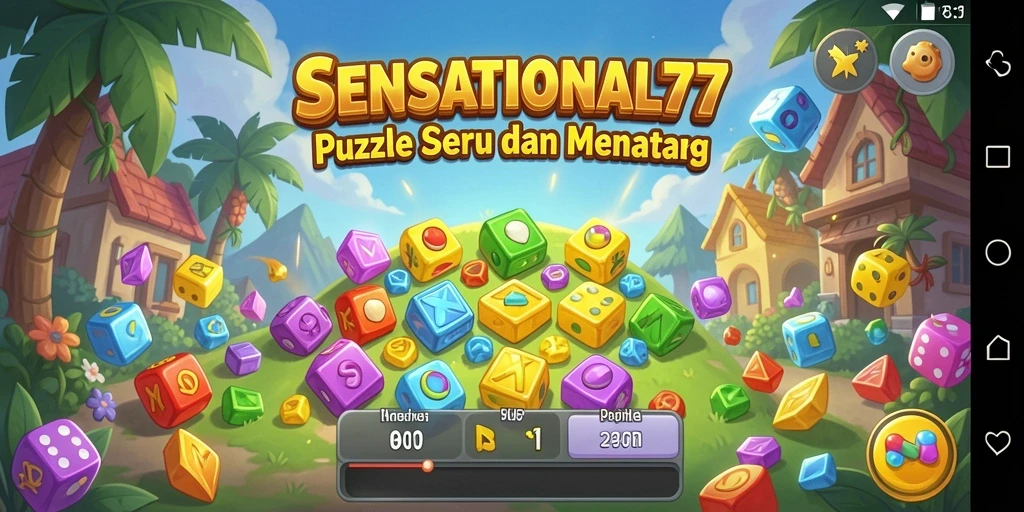 Tampilan gameplay utama SENSATIONAL77 yang menantang dan seru.