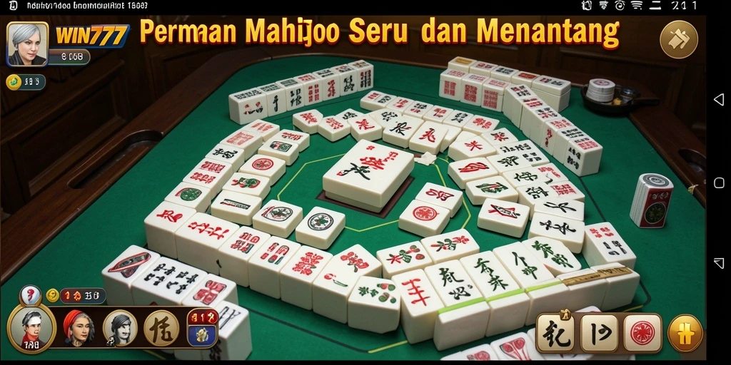 Tampilan menarik dari gameplay Mahjong di WIN777.