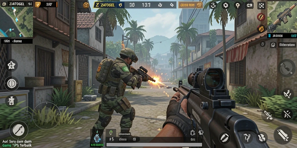 Gameplay menegangkan dalam ZIATOGEL dengan pertempuran seru.